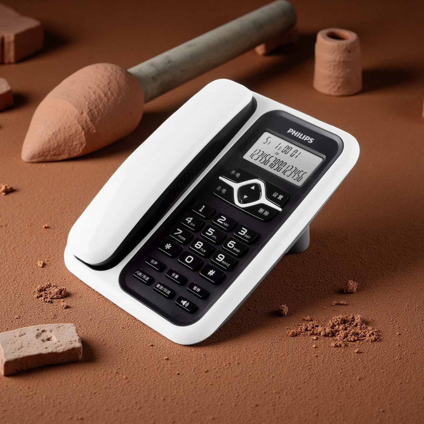 Philips | Stylish Office/Home Wired Telephone ราคา 559 บาท*ส่งฟรี