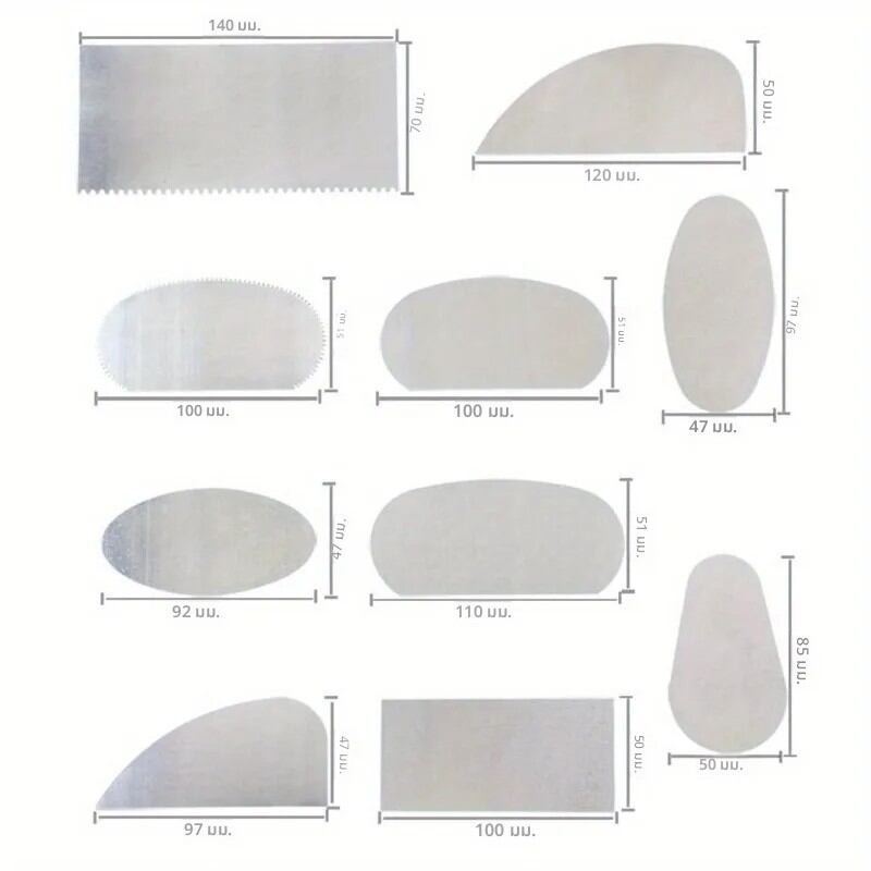 10 ชิ้นดินประติมากรรมเครื่องปั้นดินเผาเซรามิค Sharp สแตนเลส Sculpting เครื่องมือ Scraper