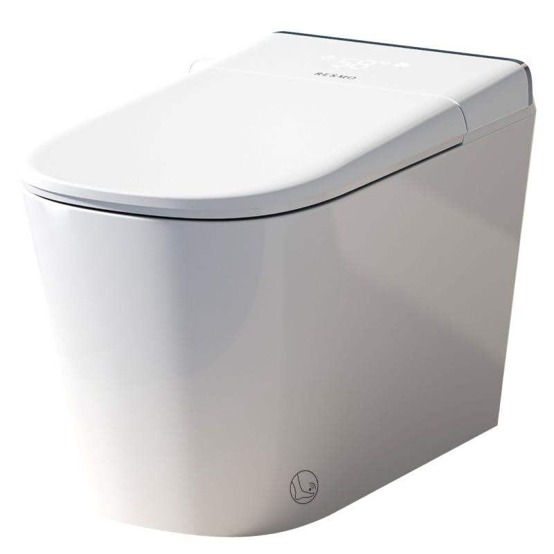 RESMO | Smart Toilet with Foam Shield Microwave Sensor Lid Lift Edgeless One-Piece Toilet ราคา 14,216 บาท*ส่งฟรี