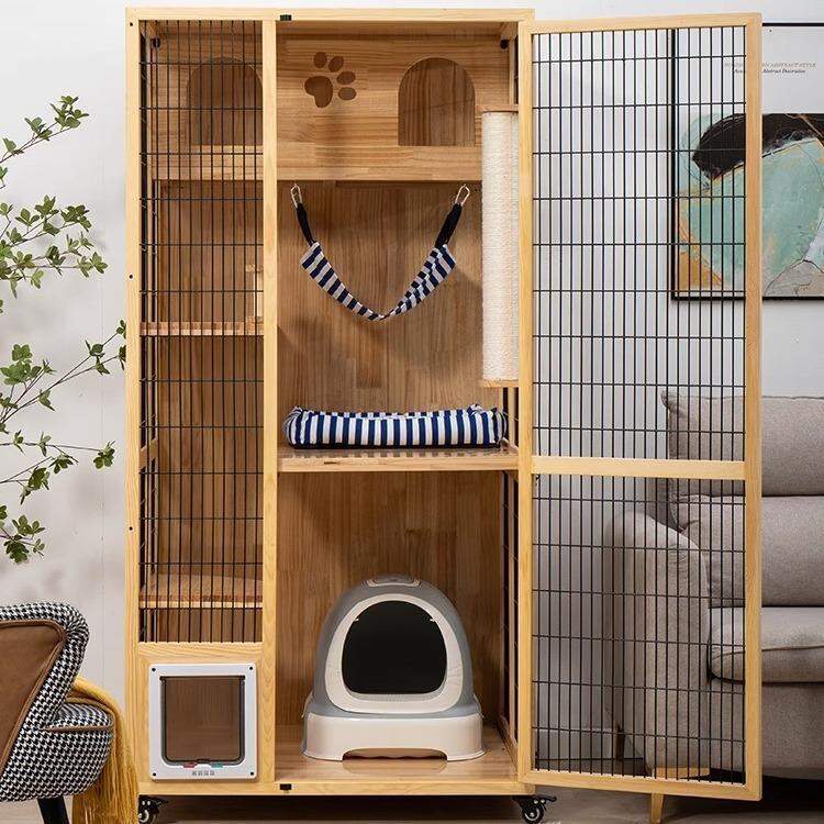 SHANNAIER | Large Spacious Real Wood Cat House ราคา 15,325 บาท*ส่งฟรี