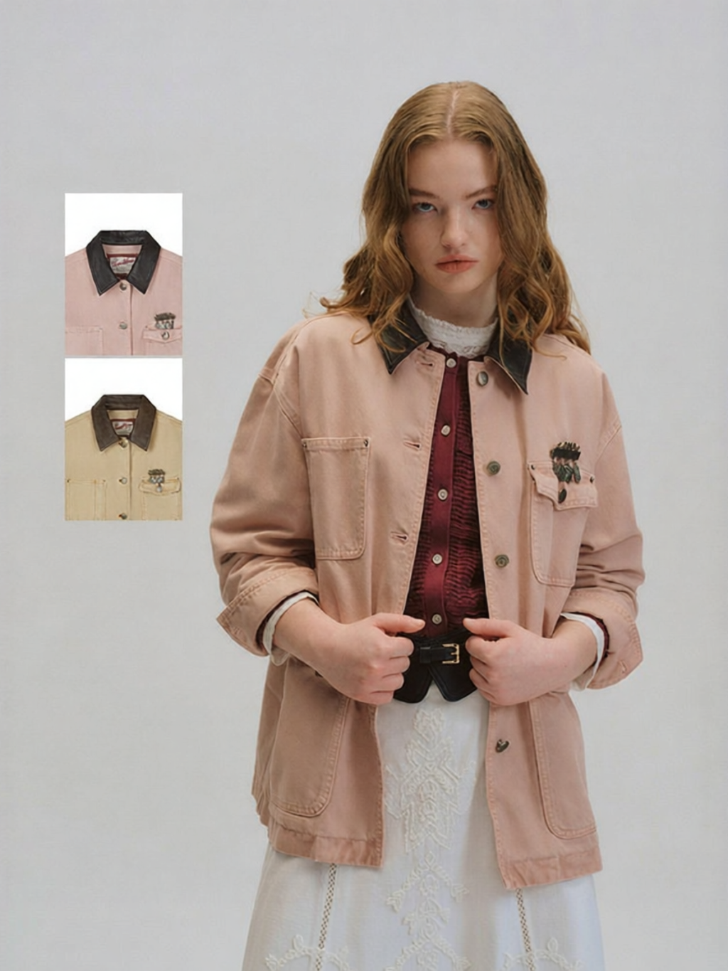 TEENIE WEENIE | Spring New Comfortable Trendy Color Washed Barn Style Short Jacket ราคา 6,049 บาท*ส่งฟรี