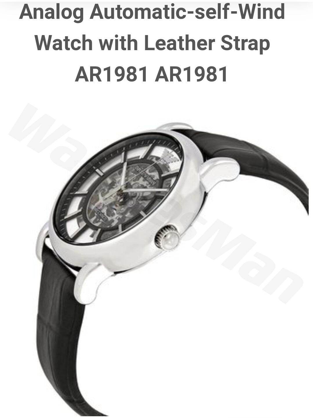 ARMANI Emporio Armani Men's Analog AutomaticselfWind Watch with