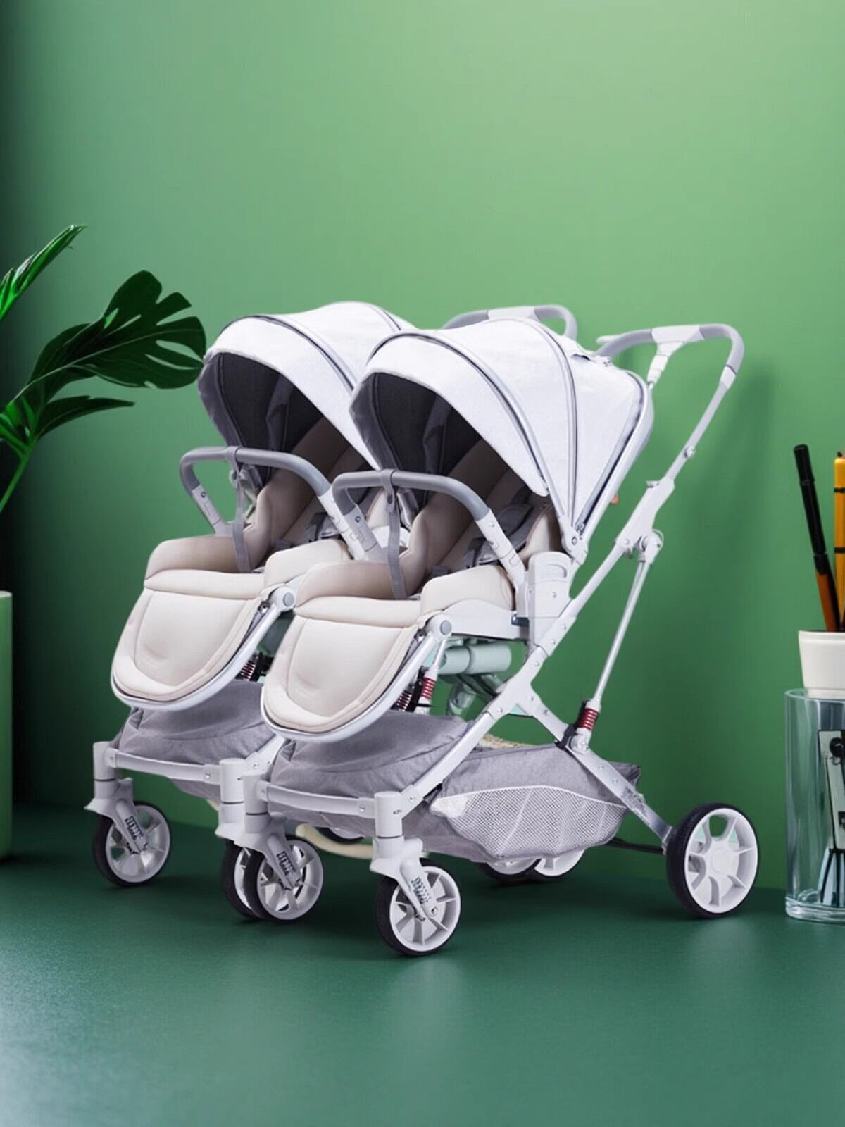 WEIJIA | Detachable Twin Baby Stroller ราคา 11,040 บาท*ส่งฟรี