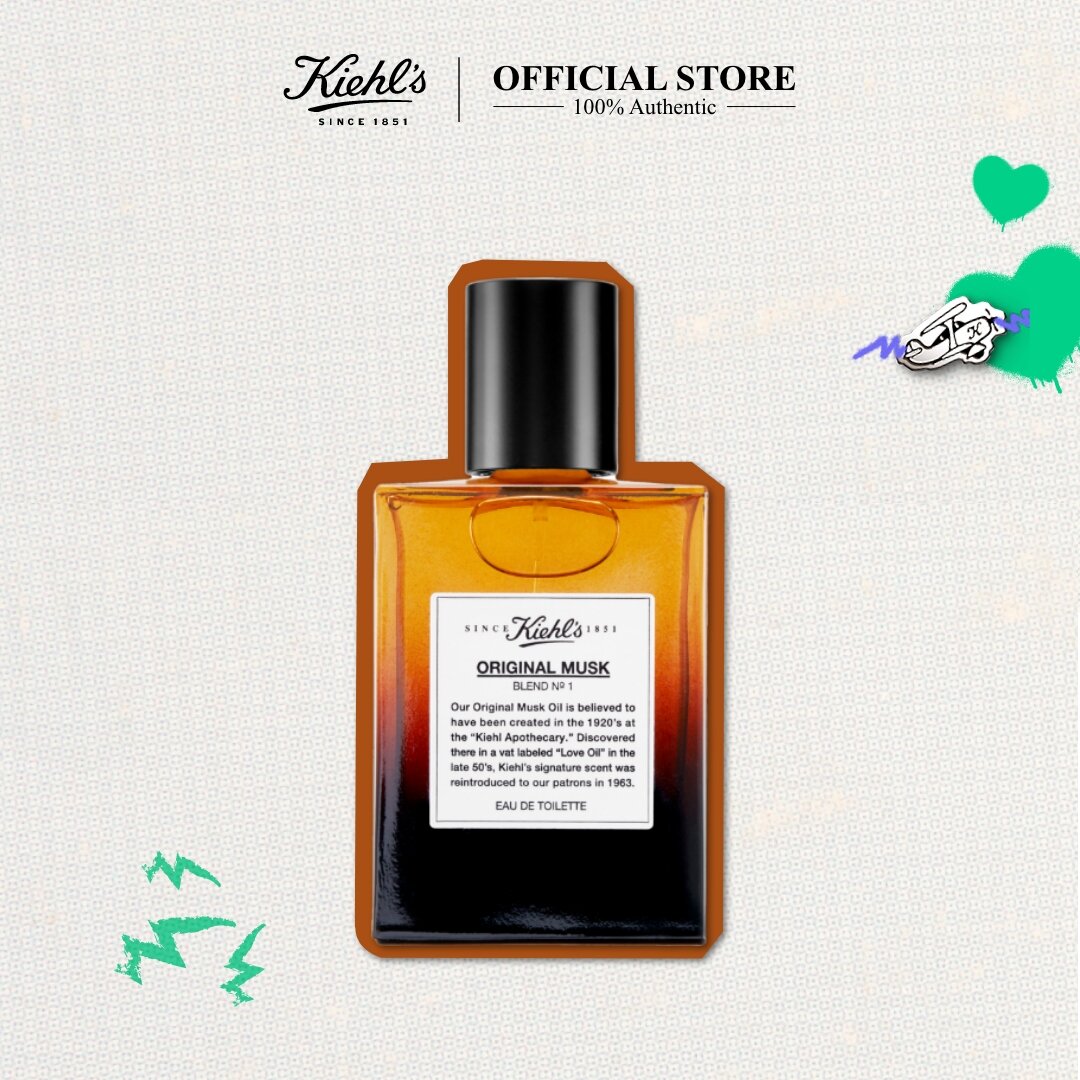 KIEHL'S MUSK EAU DE TOILETTE SPRAY 50ML คีลส์ สเปรย์ น้ำหอมมัสก์ คลาสสิก น้ำหอม UNISEX ราคา 3,000 บาท*ส่งฟรี