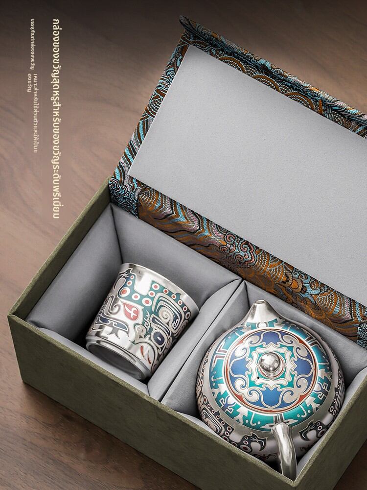 [XIANGYE | Silver-Inlaid Xi Shi Teapot Set,XIANGYE | Silver-Inlaid Xi Shi Teapot Set,] ราคา 4,000 บาท*ส่งฟรี
