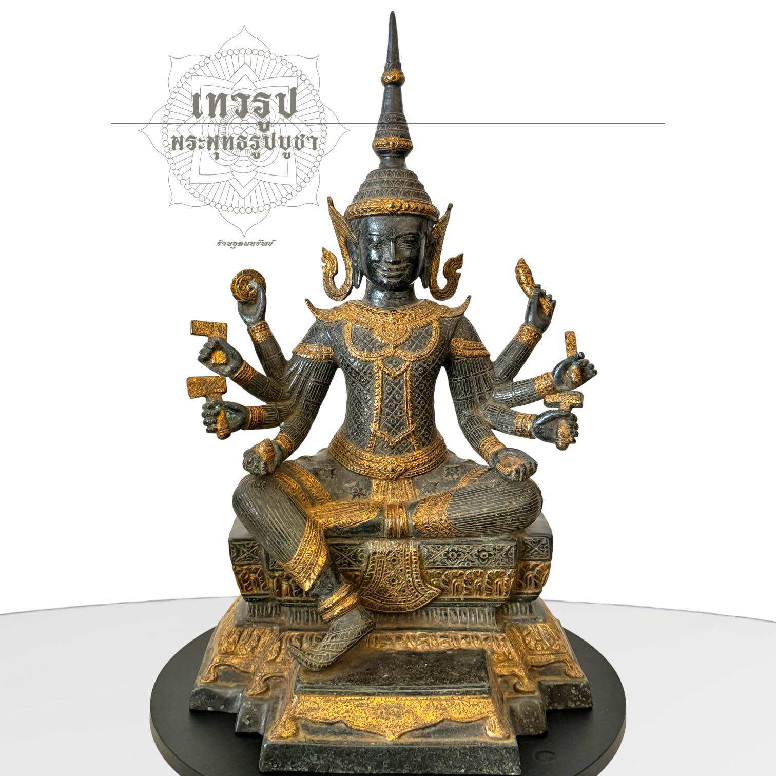 Indra Statue Brass Sculpture ราคา 39,000 บาท*ส่งฟรี