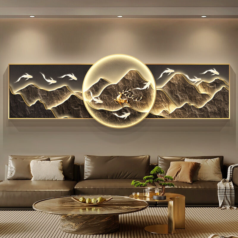 XIANGTUYIN | Luxurious Wall Art LED Lighted Landscape Painting ราคา 3,497 บาท*ส่งฟรี