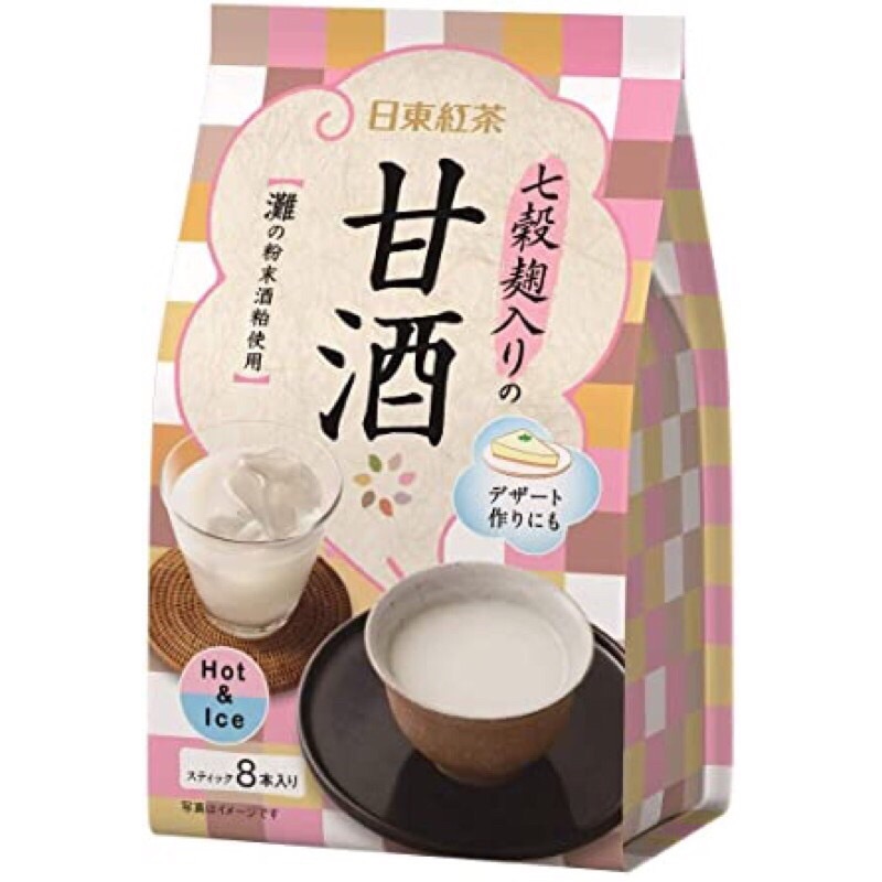 🇯🇵 NITTO TEA 7 Kokukoji entering of sweet sake stick 8 Pouch Pack🍶ชาสาเกหวานผสมมอลต์สกัดจากธัญพืช 7 ชนิด🥛