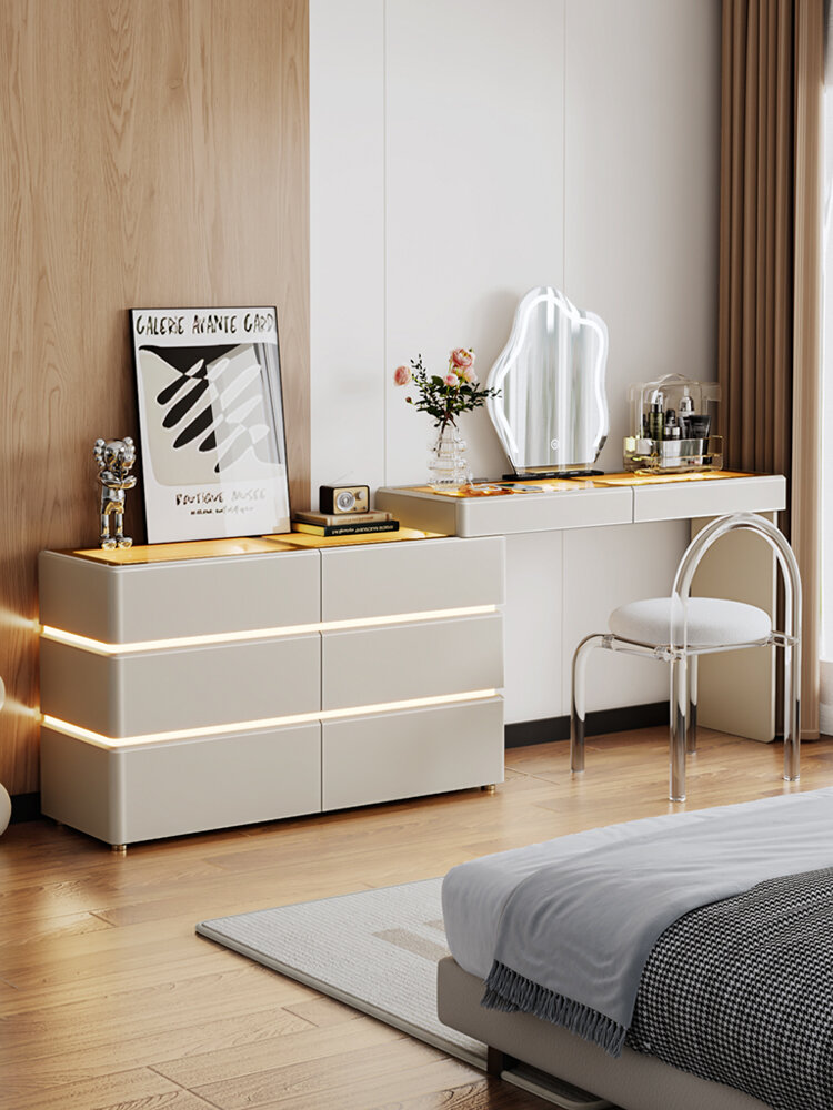 รูปสินค้า Narrow Corner Luxury Bedroom Dressing Table with Storage Cabinet