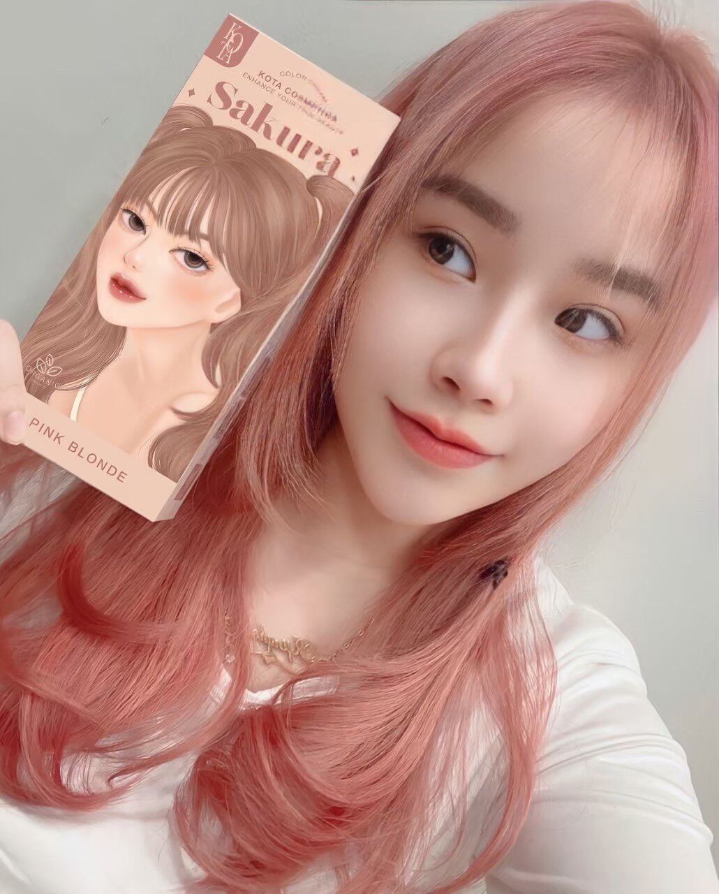Kota สีย้อมสีชมพู sakura (pink blonde) ออร์แกนิค | Lazada.co.th
