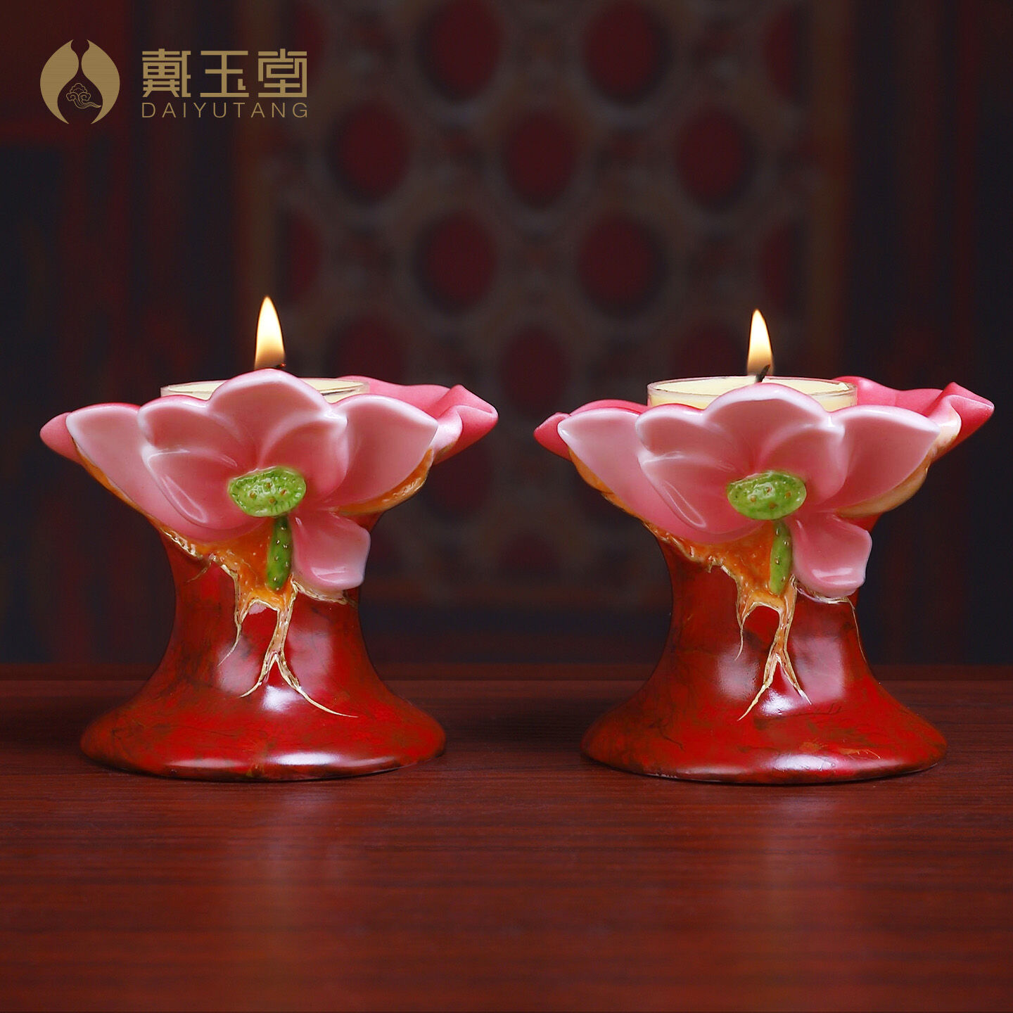 DAIYUTANG | Buddhist Ceremony Use Indoor Candle Holder ราคา 1,790 บาท*ส่งฟรี
