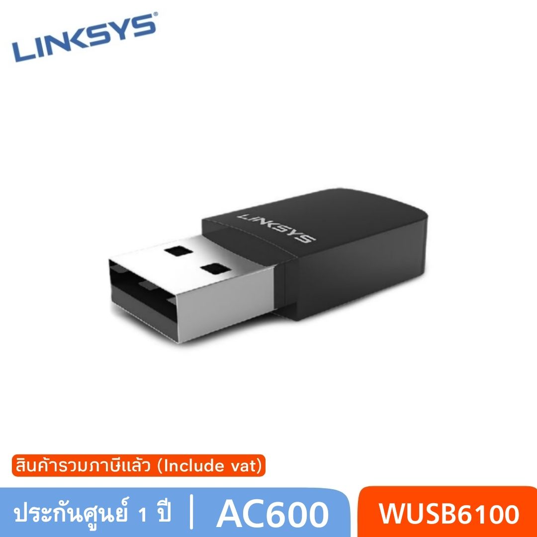 Linksys Wusb6100 Max-Stream Ac600 Mu-Mimo Usb Adapter. 