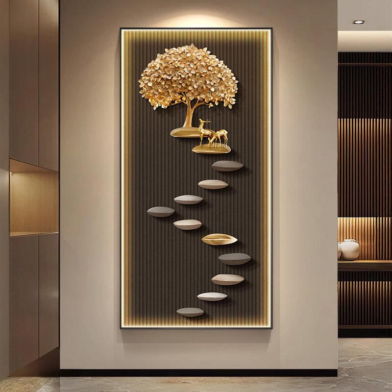[XIANGTUYIN | Vertical Wall Art with Light for Entryway and Living Room,XIANGTUYIN | Vertical Wall Art with Light for Entryway and Living Room,] ราคา 3,145 บาท*ส่งฟรี