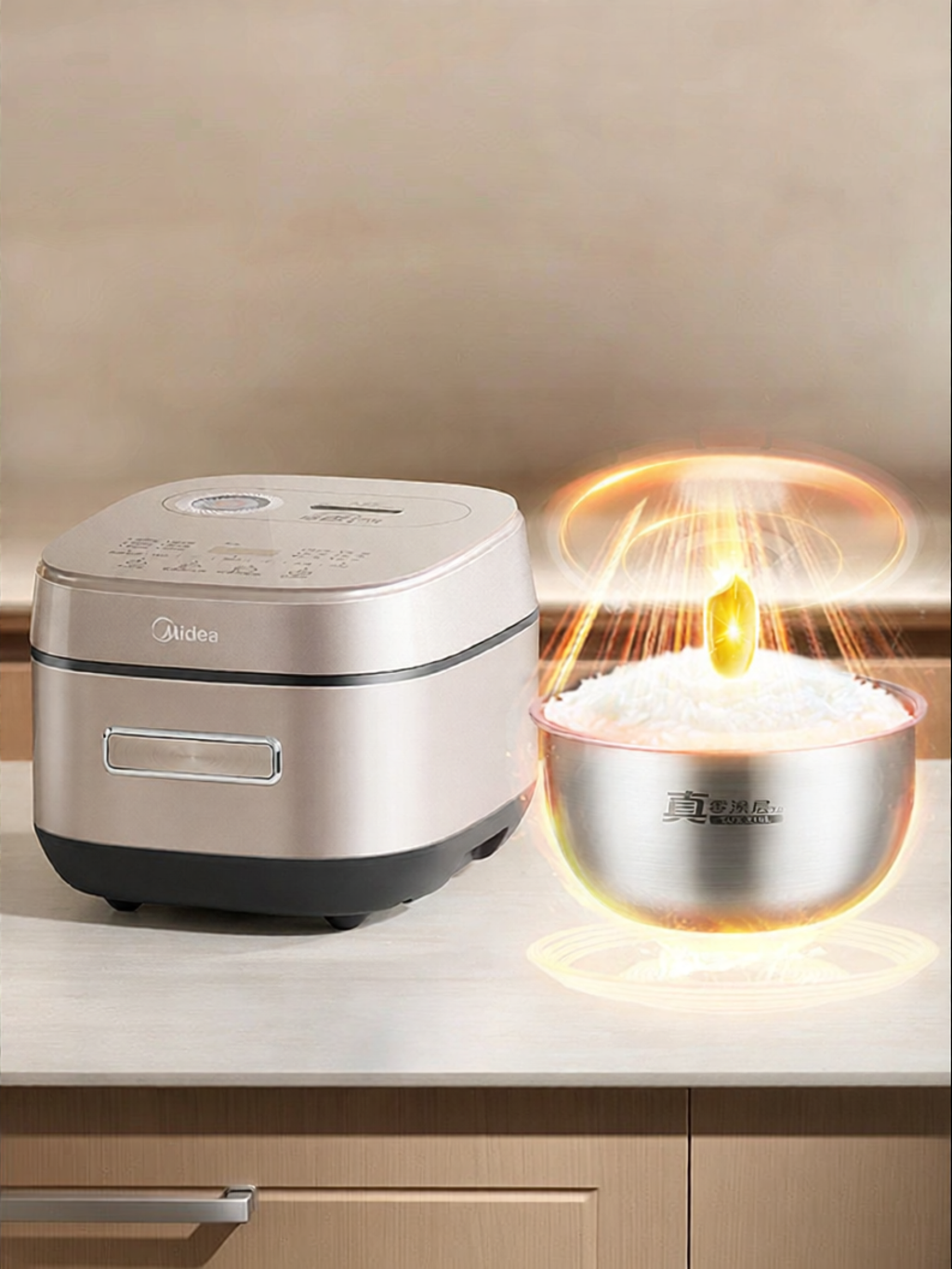 หม้อหุงข้าวไฟฟ้า Midea มัลติฟังก์ชั่น IH ความจุขนาดใหญ่แบบไม่เคลือบ ราคา 12,013 บาท*ส่งฟรี