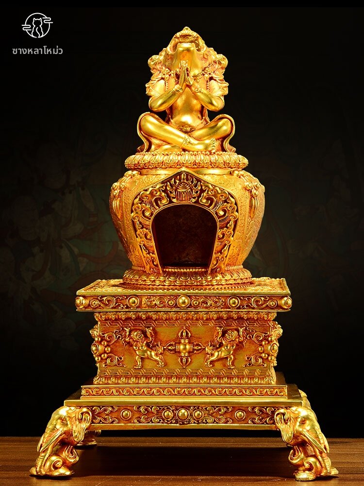ZANGLAOMIAO | Copper Gilt Incense Burner with Relief Carving ราคา 9,404 บาท*ส่งฟรี