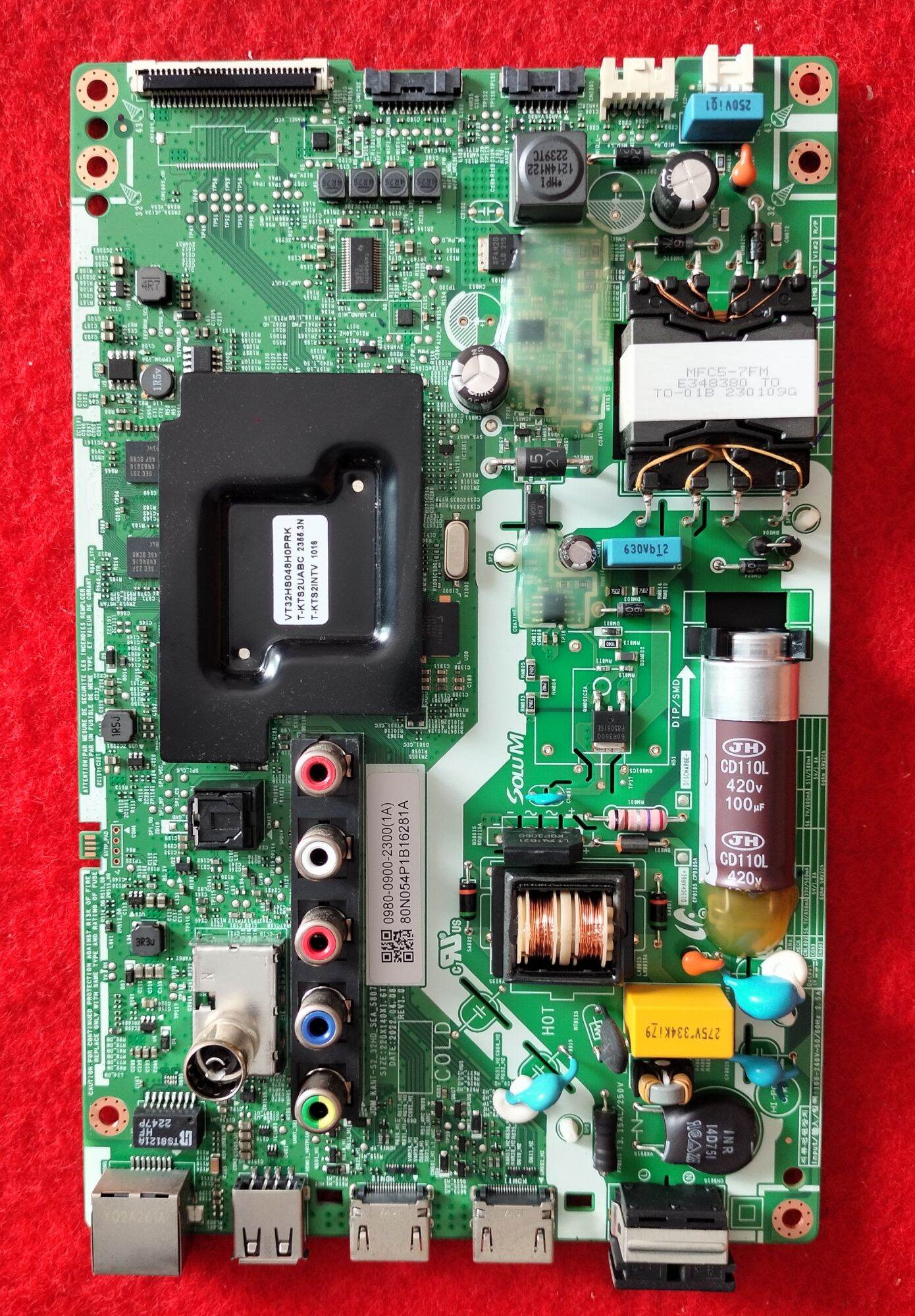 เมนบอร์ด ทีวี ซัมซุง รุ่น UA32T4202AKXXT พาร์ท VT32HSO48HOPRK ของเเท้100% ถอดจอเเตก มือสองเหมือนใหม่ ราคา 1,180 บาท*ส่งฟรี