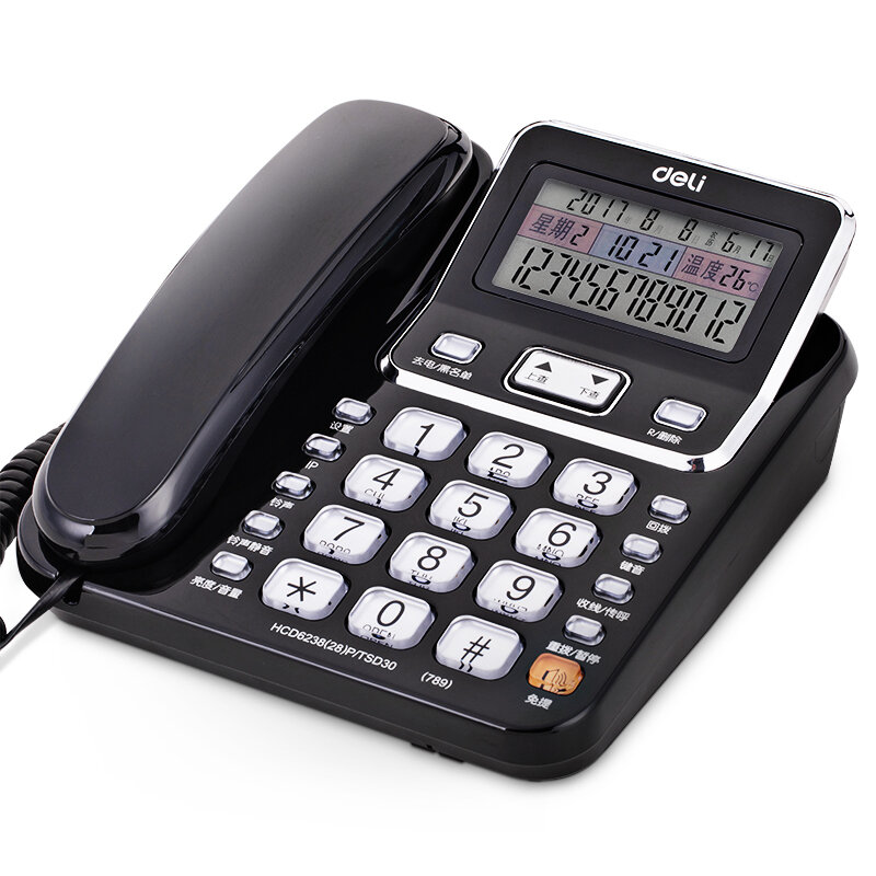 [Deli | Home & Office Wired Fixed Phone Single Unit Caller ID,Deli | Home & Office Wired Fixed Phone Single Unit Caller ID,] ราคา 1,237 บาท*ส่งฟรี