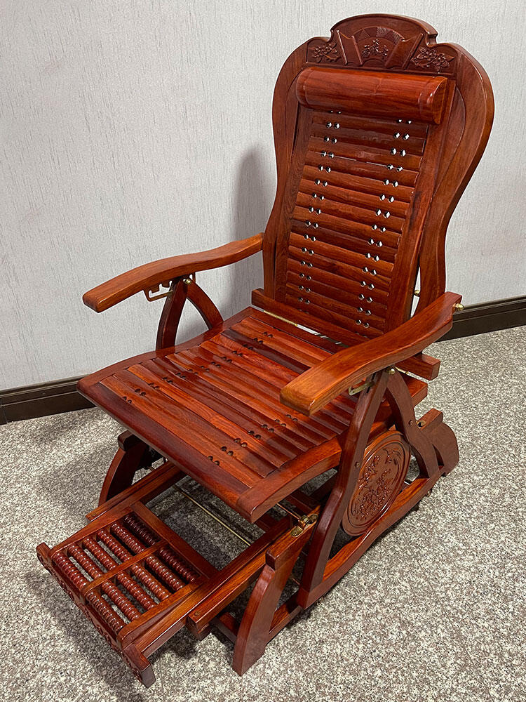 Lush age | Elderly Adjustable Chinese Redwood Fitness Rocking Chair - ยี่ห้อ Lush age ราคา 27,379 บาท*ส่งฟรี
