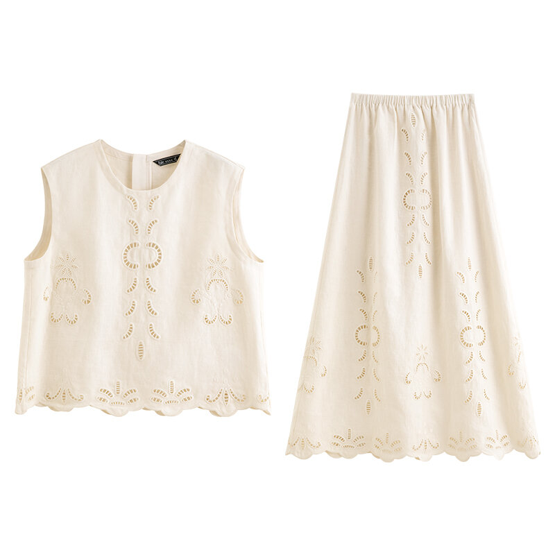 Sleeveless Resort Top Skirt Set ราคา 3,726 บาท*ส่งฟรี