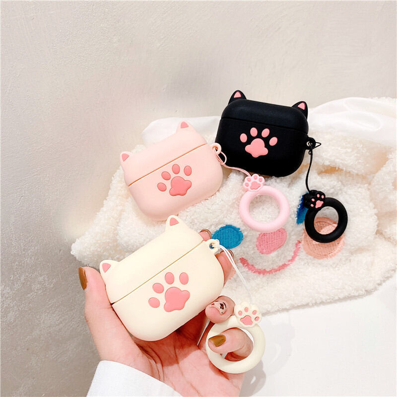 Ins น่ารัก Cat Claw Apple หูฟังบลูทูธนุ่มเหมาะสําหรับ Airpods 4 รุ่นฝาครอบป้องกัน 2/3 รุ่น Pro 2 สาว ราคา 137 บาท*ส่งฟรี