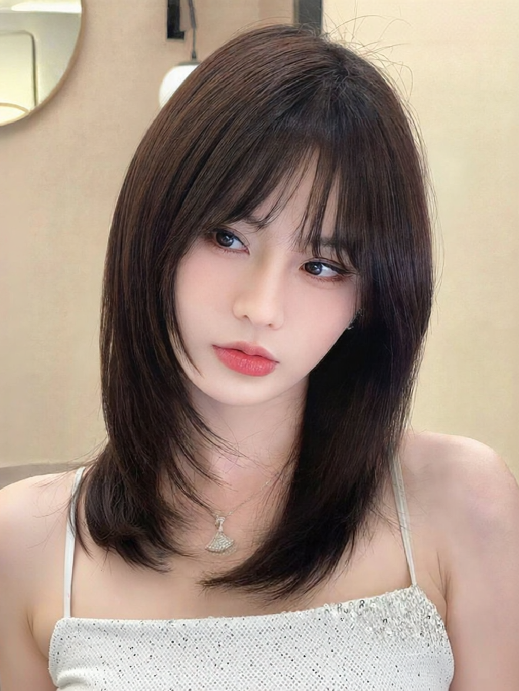H.GIRL | Lace Front Full Cap Real Hair Wig For Bald Women Lace Natural Short Shoulder Length ราคา 8,920 บาท*ส่งฟรี