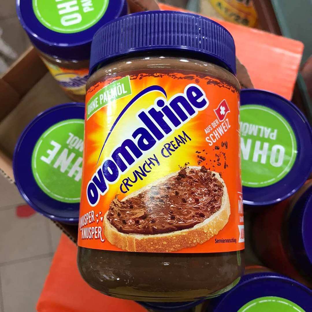 แยมโอวลตน Ovomaltine Crunchy Cream 380 กรม สนคาใหมลาสด