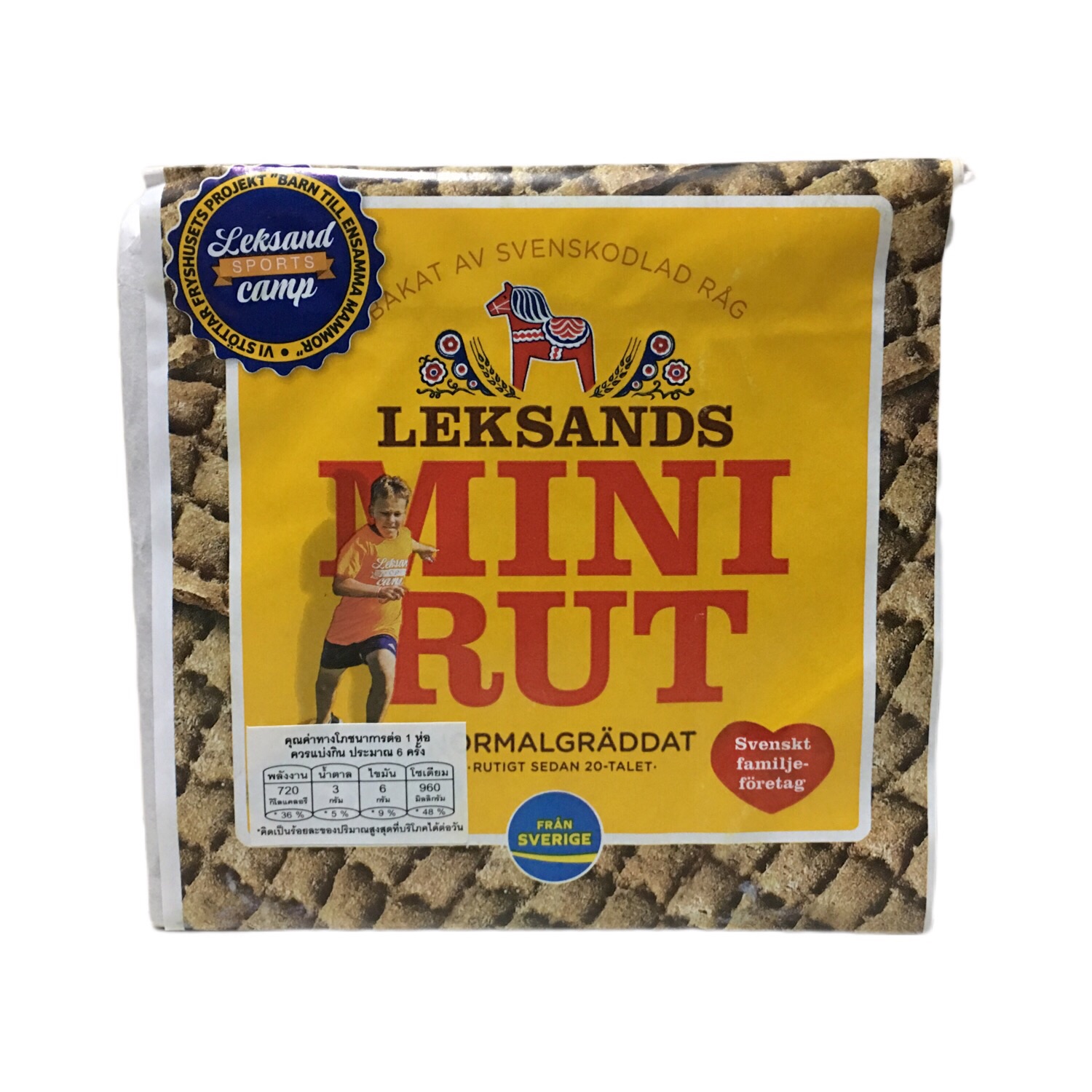 🇩🇪 LEKSANDS Minirut Normalgräddat 200g🍕Leksand Sports Camp Series ⚽️ ขนมปังกรอบข้าวไรย์ รุ่นสร้างฝันสู่วันไป Leksand Sports Camp🎢