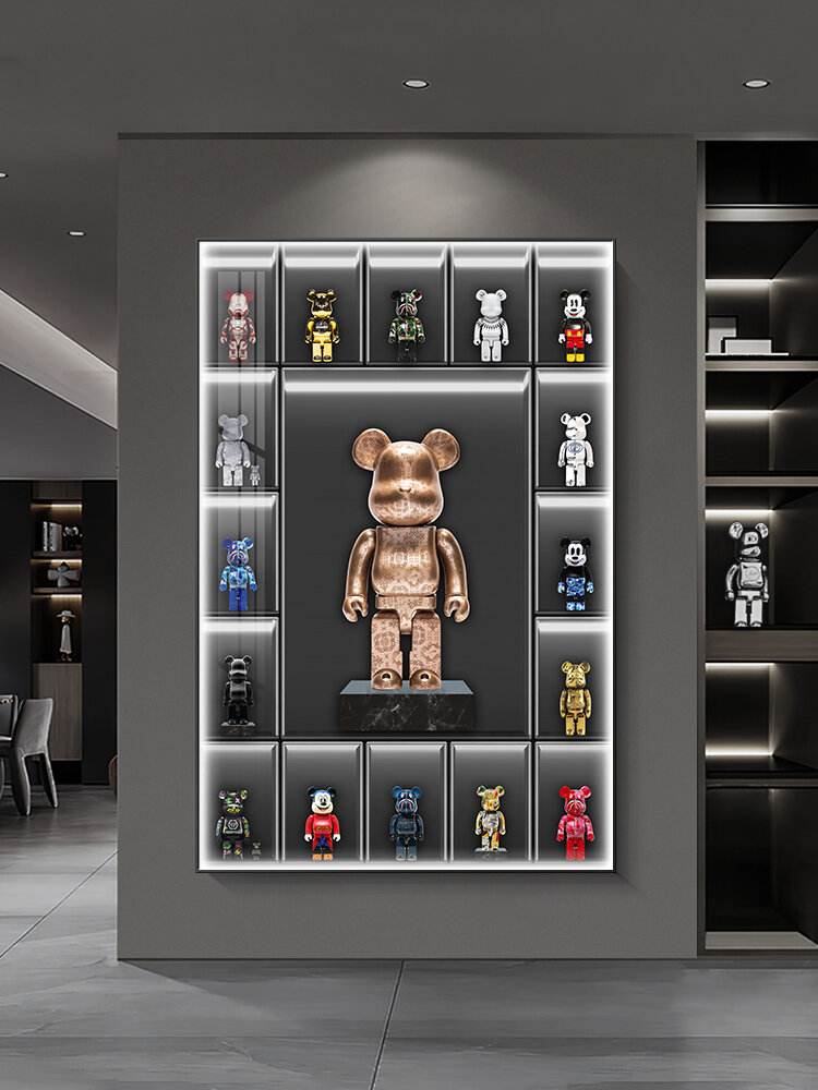 JUYA | Modern Luxury KAWS Entrance Decorative Wall Art with LED Lights ราคา 3,803 บาท*ส่งฟรี
