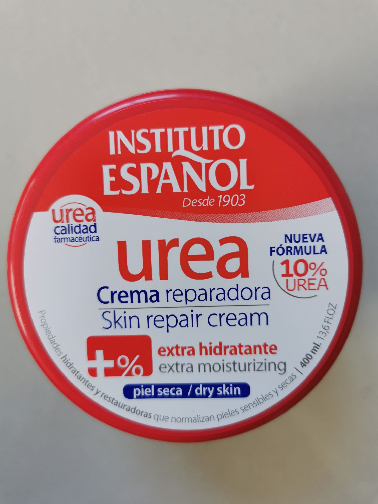 Urea Crema Reparadora - Instituto Español - 400 ml.