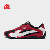 Kappa | รองเท้าเทรนเนอร์สีแดงสไตล์เรโทรเบาๆ