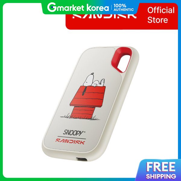 หน่วยความจำ SSD Solid State Drive Sandisk Snoopy Edition Portable External 1Tb ราคา 14,772 บาท*ส่งฟรี