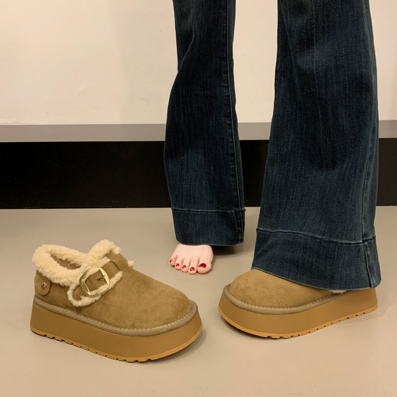 YOUMAIXUAN | Warm Fleece Slip-On Snow Boots ราคา 3,529 บาท*ส่งฟรี