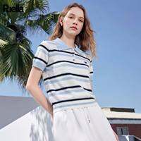 puella | เสื้อยืดคอกลมลายขวางแขนสั้น