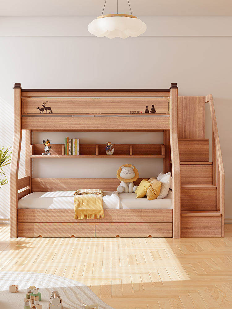 XILIMEI | Children's Bunk Bed With Staircase Cabinet And Drawer