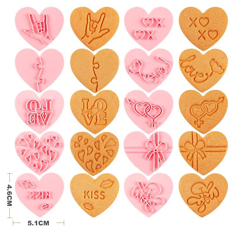 พิมพ์กดคุกกี้วาเลนไทน์ชุด10ชิ้น พิมพ์คุกกี้หัวใจ พิมพ์กดคุกกี้valentines พิมพ์หัวใจชุด10ชิ้น ราคา 189 บาท*ส่งฟรี