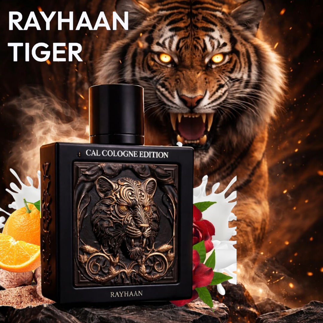 Rayhaan Tiger Cal Cologne Edition Extrait De Parfum 100ml ราคา 1,290 บาท*ส่งฟรี