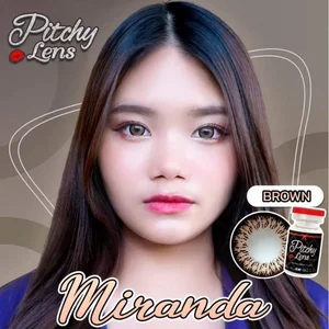ภาพหน้าปกสินค้าคอนแทคเลนส์ รุ่น Miranda ยี่ห้อ Pitchylens ตาโต สีตาล มีค่าสายตา ที่เกี่ยวข้อง