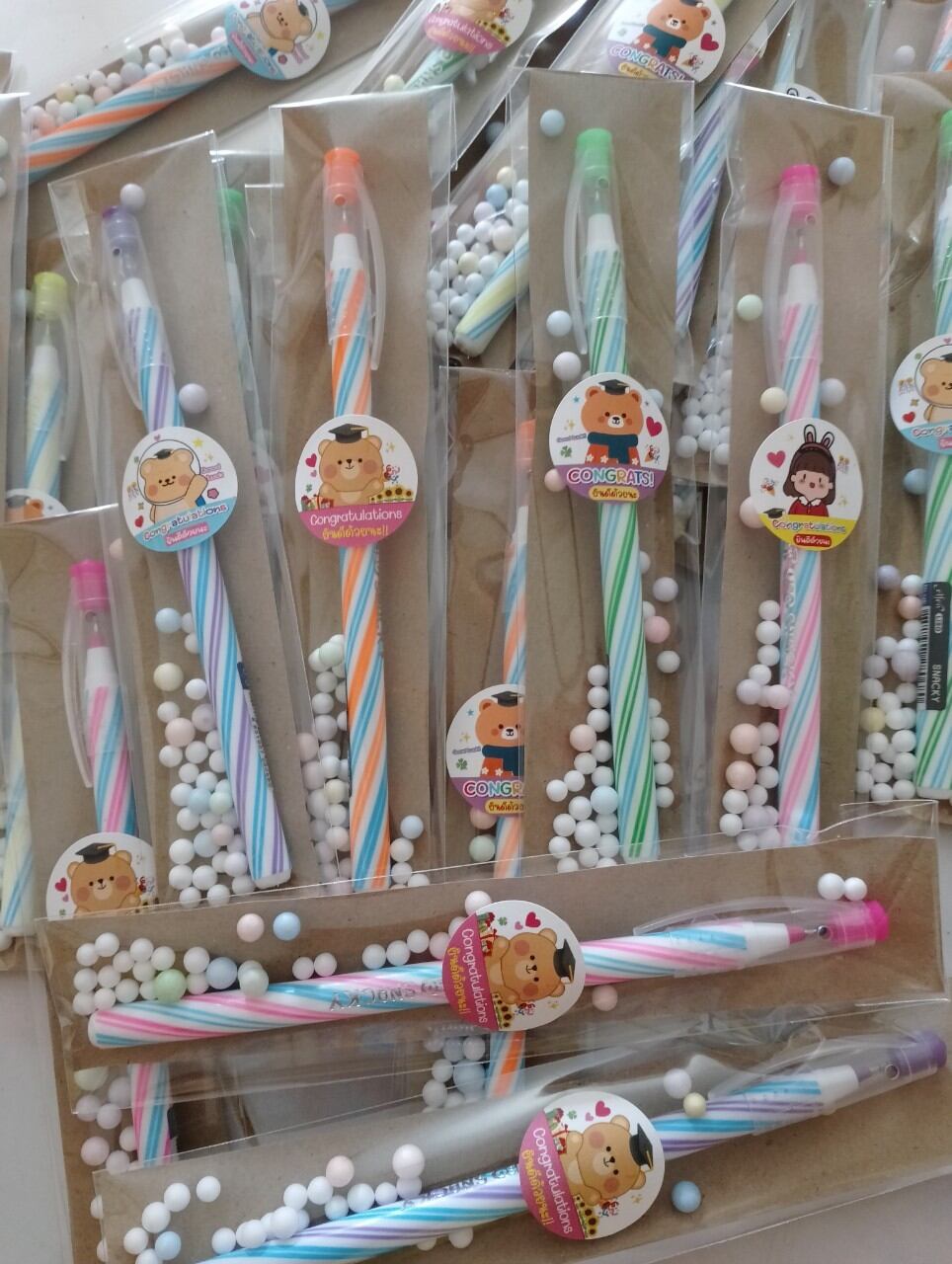 ปากกาSnacky พื้นน้ำตาล ของแถม ของชำร่วย ของขวัญปีใหม่ สงกรานต์ ปัจฉิม ราคา  5 บาท*ส่งฟรี