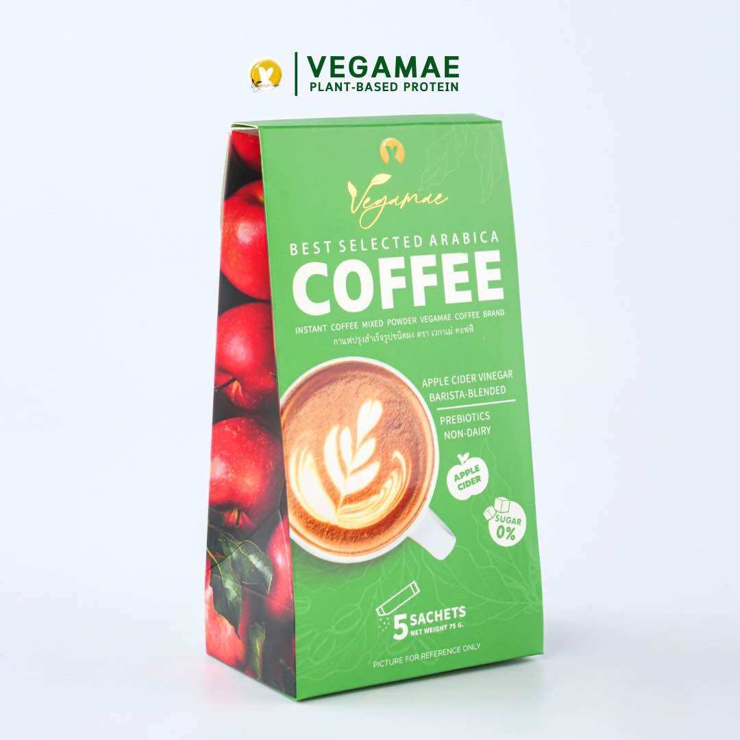 [New] Vegamae Coffee Vegamae Coffee Formula Mixed with Apple Cider Vinegar. ราคา 199 บาท*ส่งฟรี