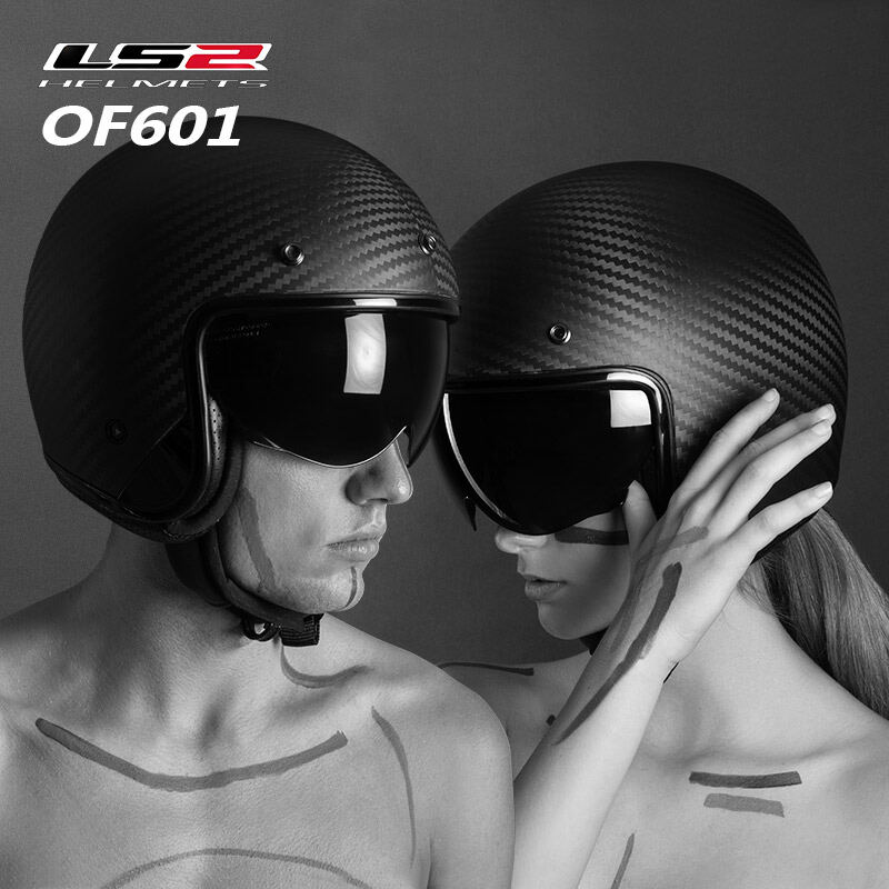 LS2 | Vintage Carbon Fiber Half Helmet Windshield Small Sheepskin Lining ราคา 10,108 บาท*ส่งฟรี