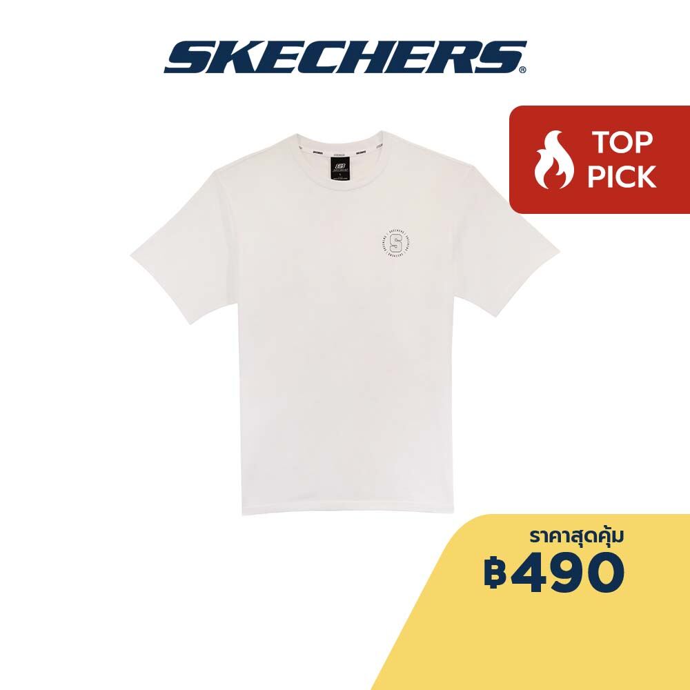 (Lazada Exclusive) Skechers สเก็ตเชอร์ส เสื้อยืดแขนสั้นยูนิเซ็กส์ Unisex Warner Bros. Short Sleeve Tee Apparel - SL323U324-00GK ราคา 490 บาท*ส่งฟรี