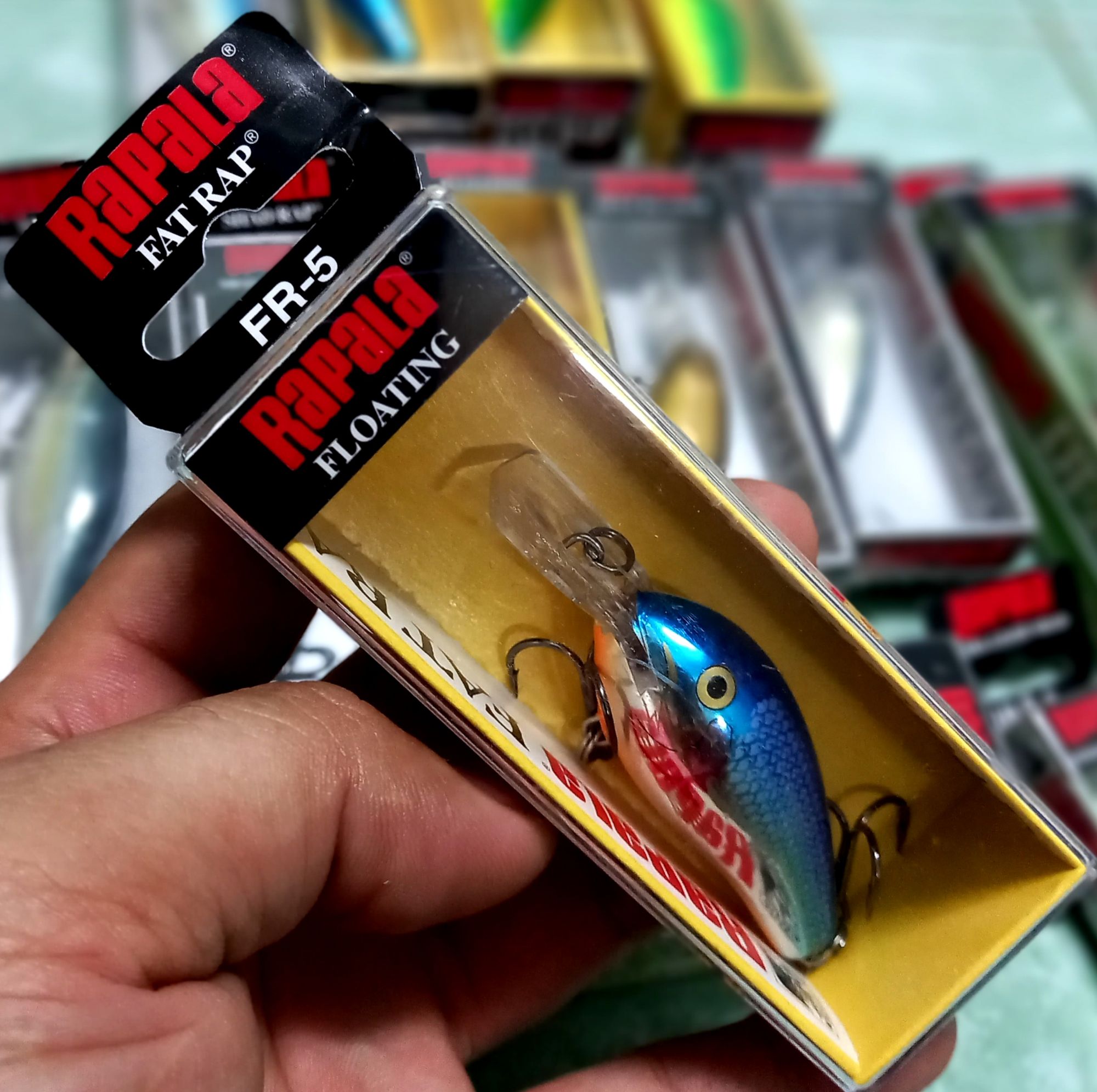 เหยื่อปลอม ตกปลา RAPALA Fat Rap(FR-5) ลิ้นยาว ดำลึก | Lazada.co.th