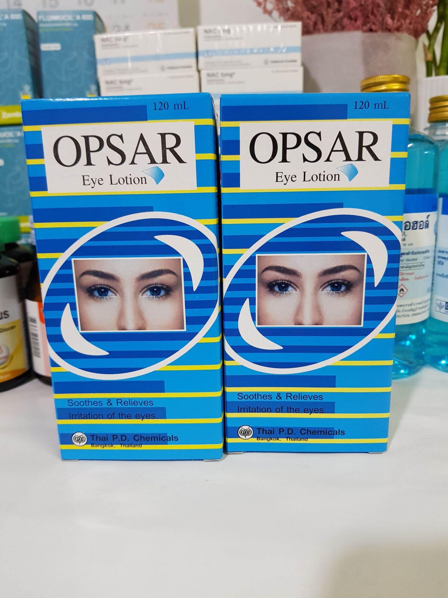 OPSAR Eye Lotion ออฟซ่าร์ น้ำยาล้างตา ขนาด 120 ML 1 ขวด NP Care you