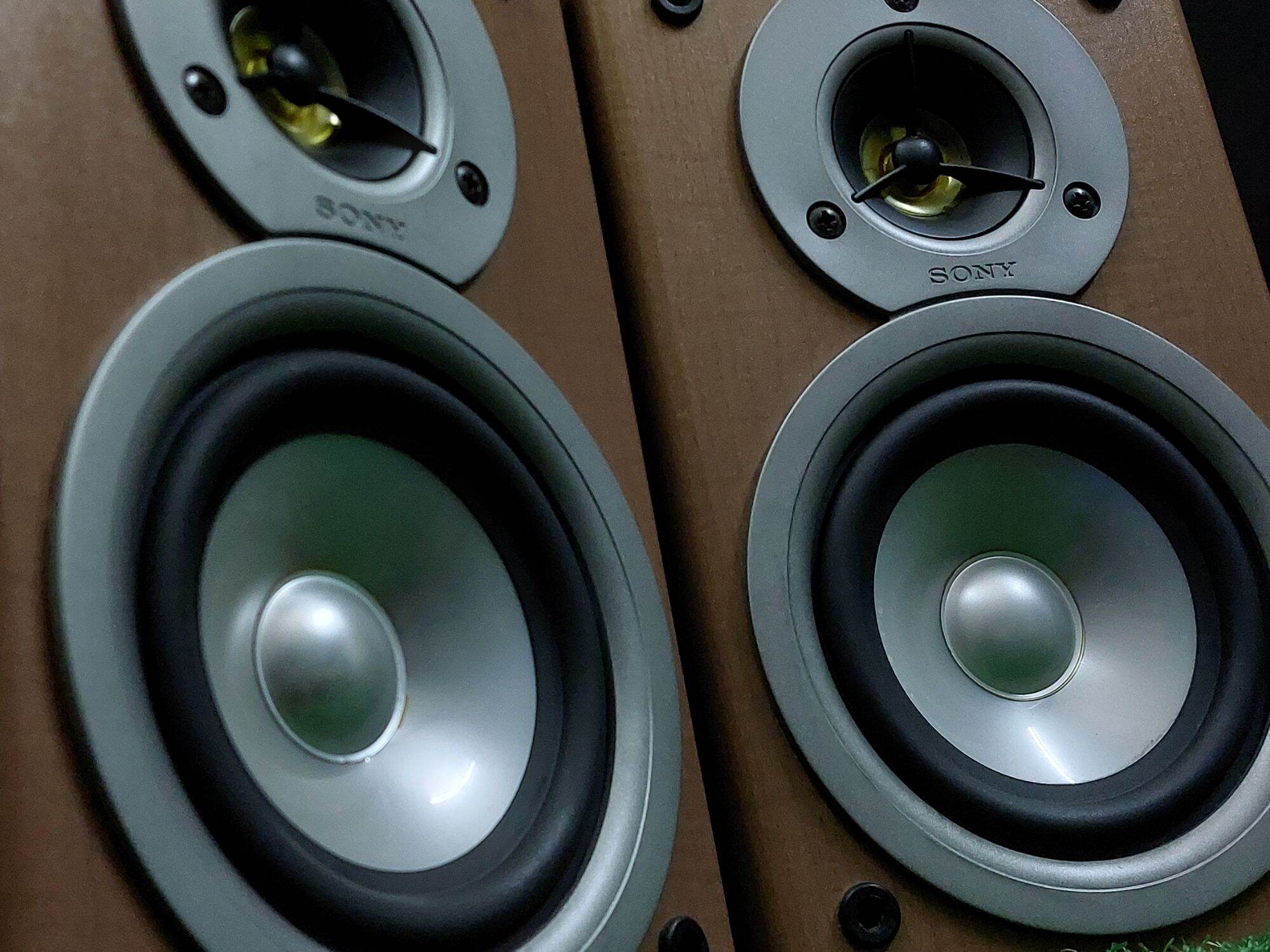 ลำโพง​sony​รุ่น SS-CM100 made in Japan​จาก​ตู้​ญี่ปุ่น​มือ​2​สุง​/กว้าง​/ยาว/21.5/14/25.5/cm.ดอก3.5นิ้ว 30w.6โอม เสียงดี รายละเอียด ภาพคลิปชัดเจน ลำโพงเป็นสายปล่อย สายลำโพง ยาวไม่เท่ากัน( Lยาว135cm.)(Rยาว 69cm.) ขอบลำโพงหลังตู้เคลือบไม้ เพื่อยืดอายุให้ใช้ ราคา 1,089 บาท*ส่งฟรี