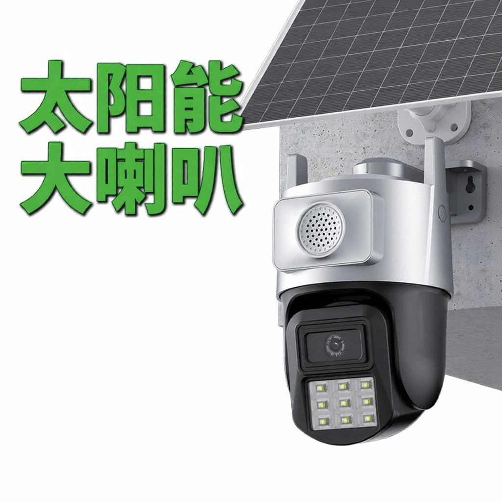 Candy | Solar Powered 360 Degree Remote Access Security Camera Night Vision ราคา 3,735 บาท*ส่งฟรี