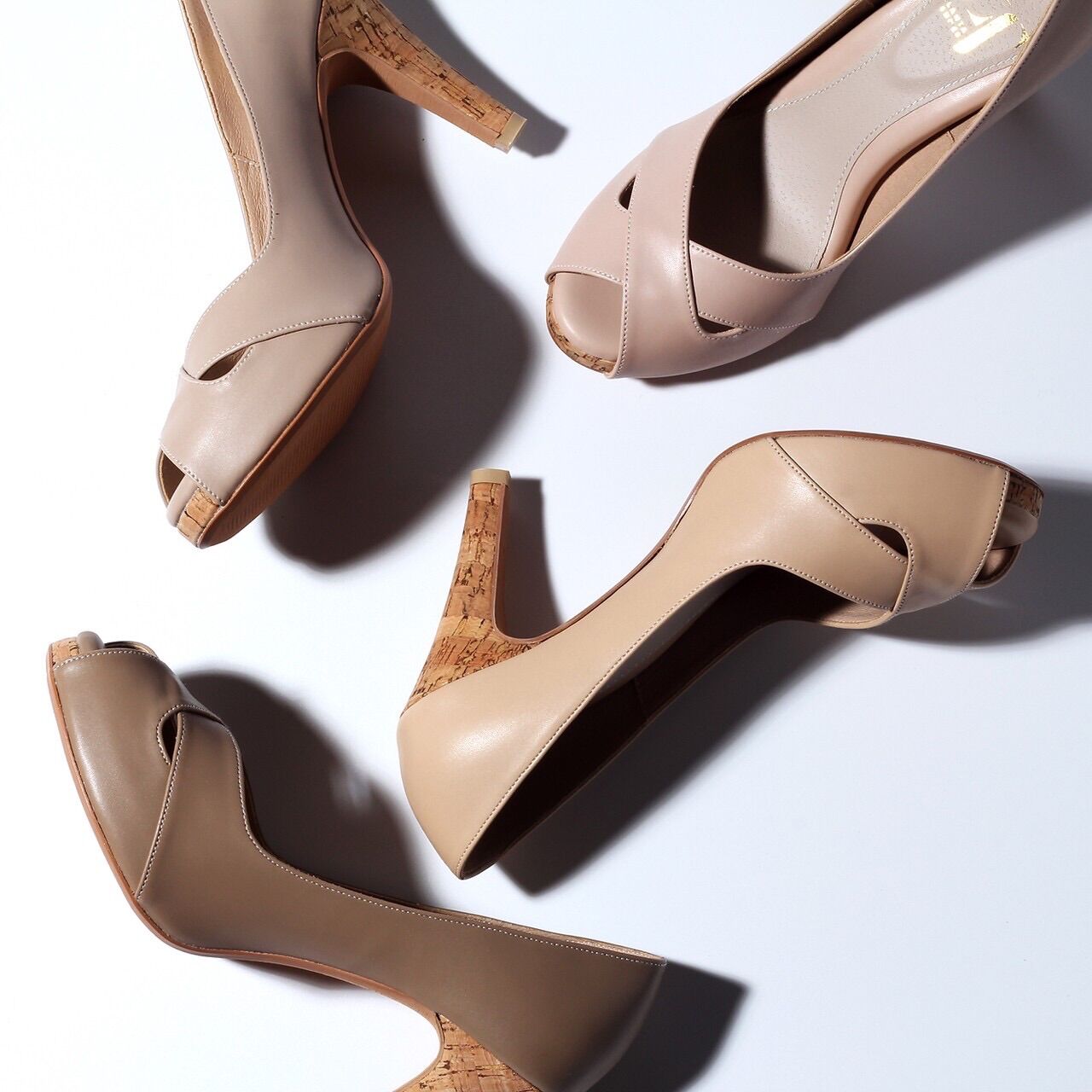 LALANTA 65 TAUPE รองเท้าส้นสูงเสริมโฟมด้านหน้า 8 มิลลิเมตร ราคา 890 บาท*ส่งฟรี