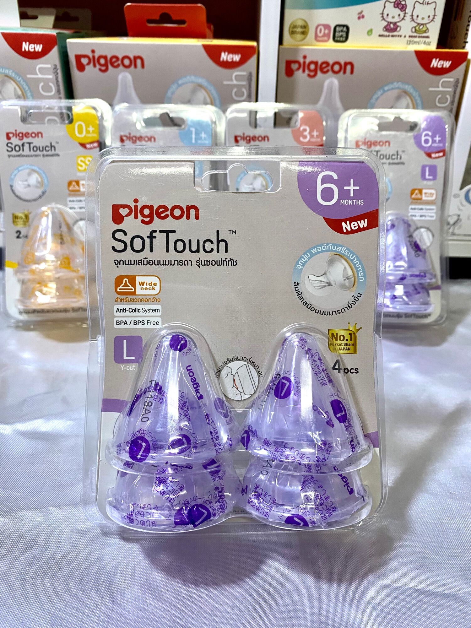 Smlll Image (รุ่นใหม่)Pigeon พีเจ้น ไทยแท้จุกนมเสมือนฯซอฟท์ทัส รุ่นพลัส ไซส์ SMLLL ...