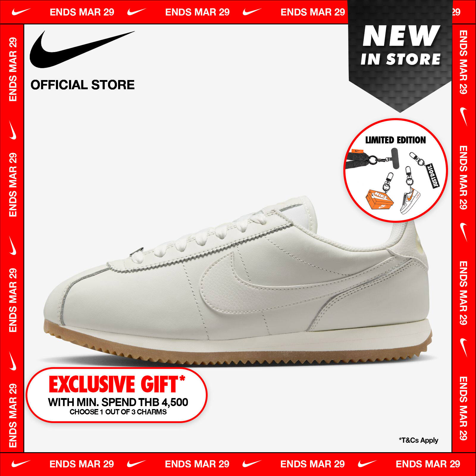 Nike Women's Cortez Se Shoes - Sail ราคา 3,700 บาท*ส่งฟรี
