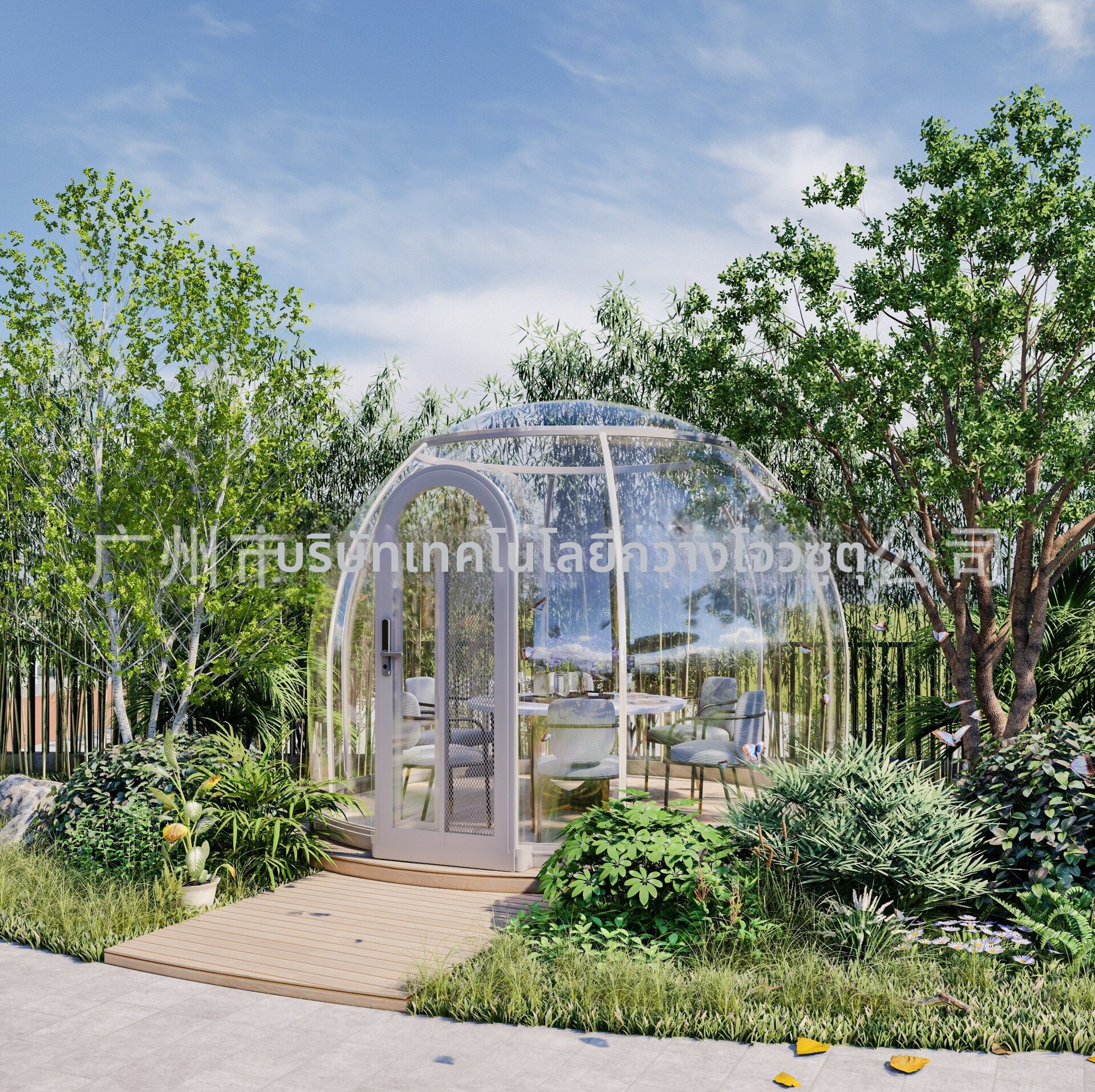 CHAOMU | Creative Outdoor Leisure Tent Transparent PC Round Bubble House ราคา 14,203 บาท*ส่งฟรี