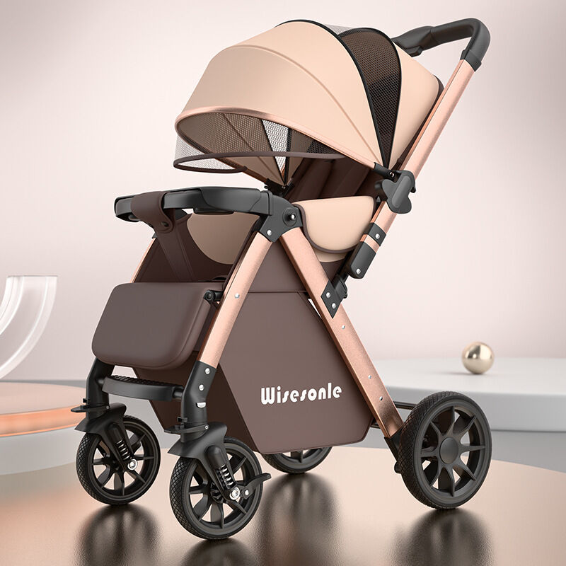 BONINGYU | Two-Way Shock Absorbing Sit-and-Lie Baby Stroller